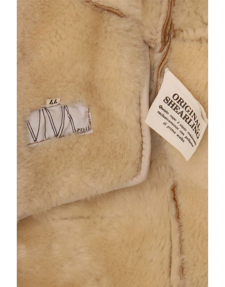 Vintage mujer oversize shearling abrigo IT 44 Medium Brown Shearling