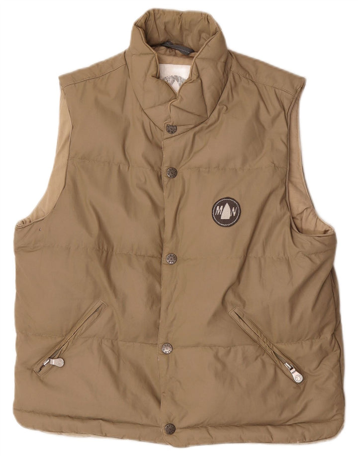 Murphy & Nye Chaleco acolchado para hombre UK 36 Small Beige Nylon