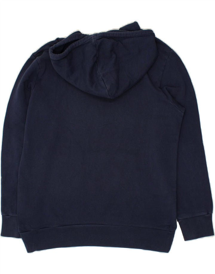 LEVI'S Mens Graphic Hoodie Jumper Small Navy Blue Cotton Vintage Levi's and Second-Hand Levi's from Messina Hembry 