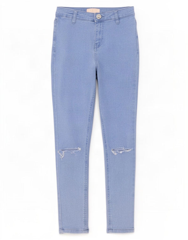 Lipsy Vaqueros pitillo desgastados para niña 10-11 años W24 L24 Algodón azul