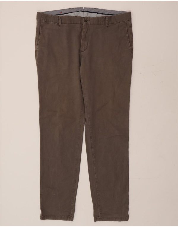 TOMMY HILFIGER Pantalones chinos ajustados para hombre IT 54 2XL W38 L32 Algodón gris