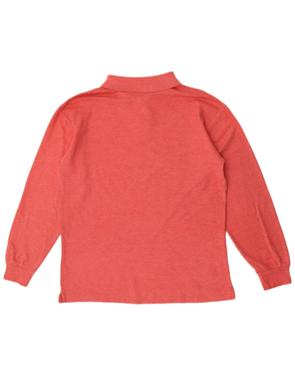 Fila Polo De Manga Larga Para Hombre IT 50 Algodón Rojo Medio