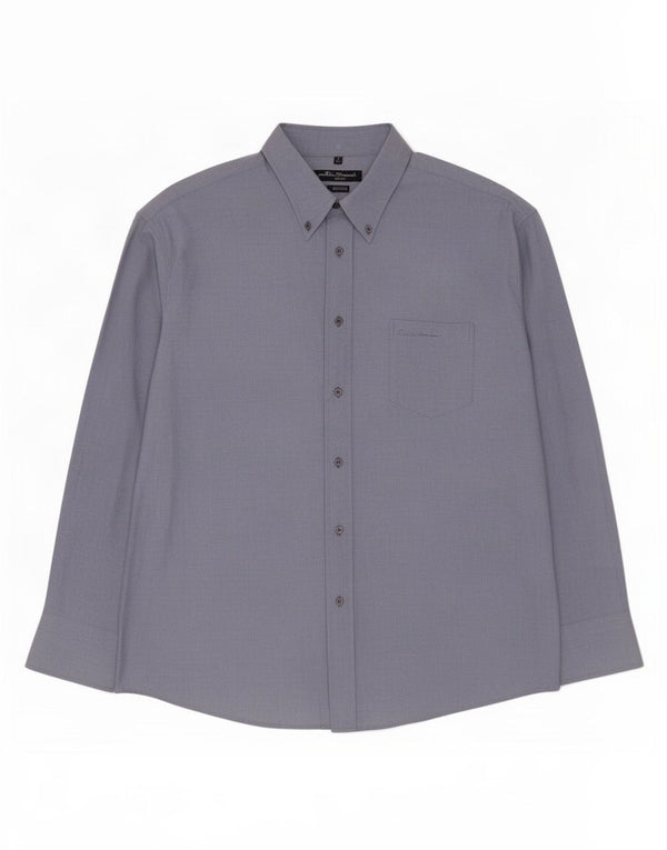 Ben Sherman Camisa Oxford para hombre 2XL Algodón azul