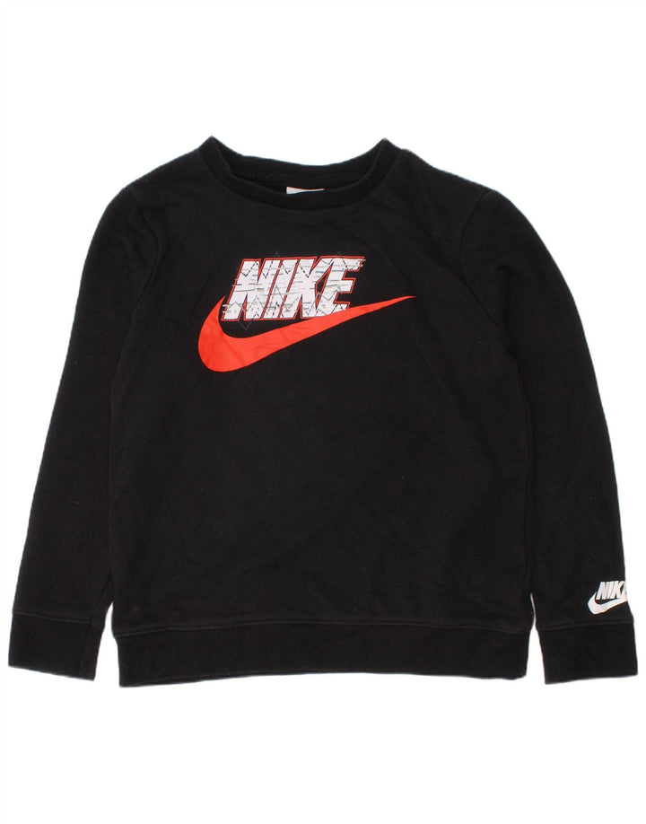 NIKE Sudadera con gráfico para niños 6-7 años Grande Negro