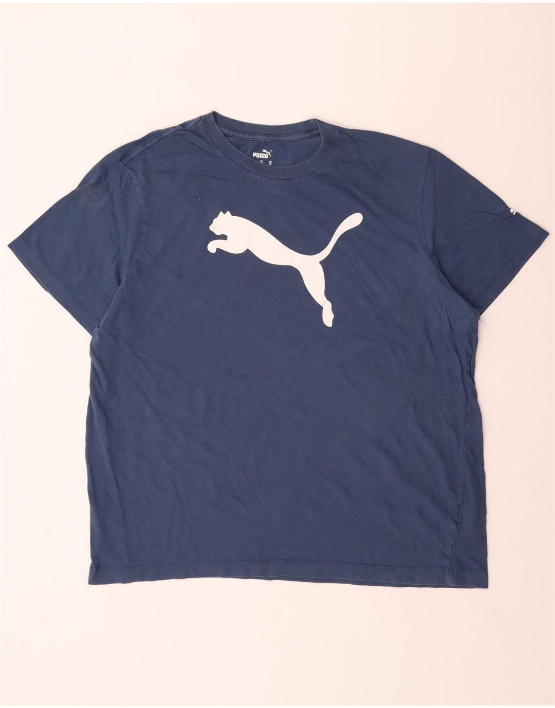 PUMA Camiseta gráfica para hombre Top XL Algodón azul