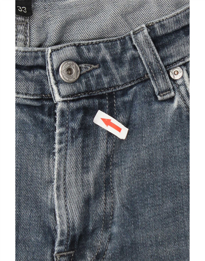 Roy Rogers Vaqueros rectos para hombre W33 L31 Algodón azul