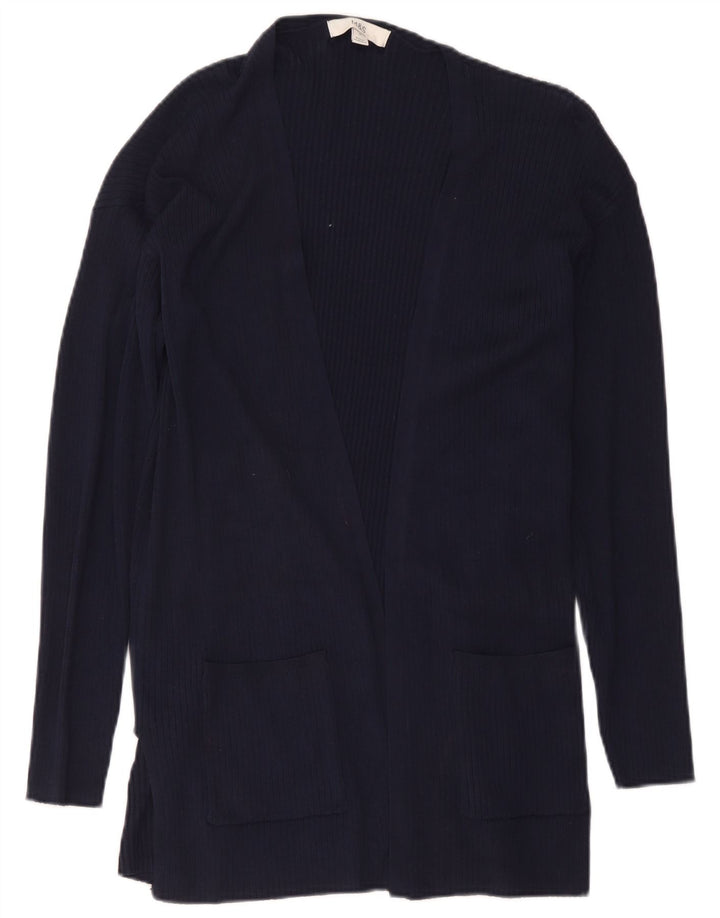 Marks & Spencer Suéter tipo cárdigan largo para mujer UK 44 Medium Navy Blue Cla