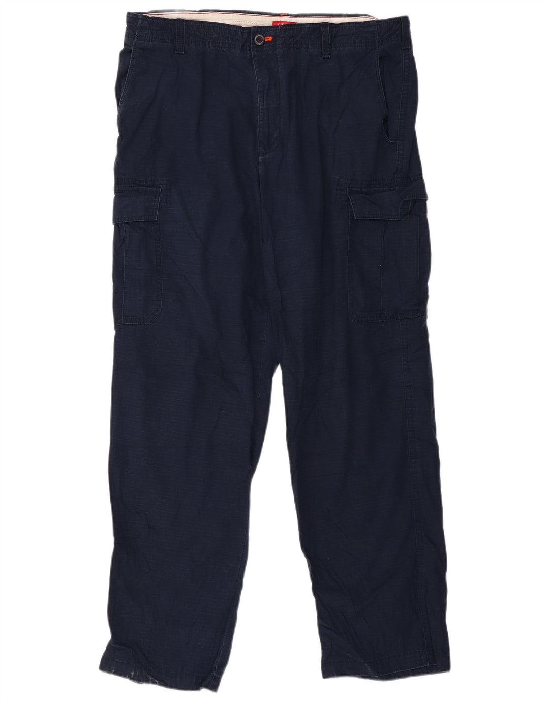 Pantalones cargo rectos para hombre Izod W36 L32 Algodón azul marino