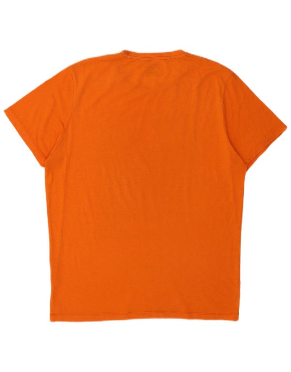 Jack & Jones Camiseta con gráfico de ajuste regular para hombre, talla grande, naranja