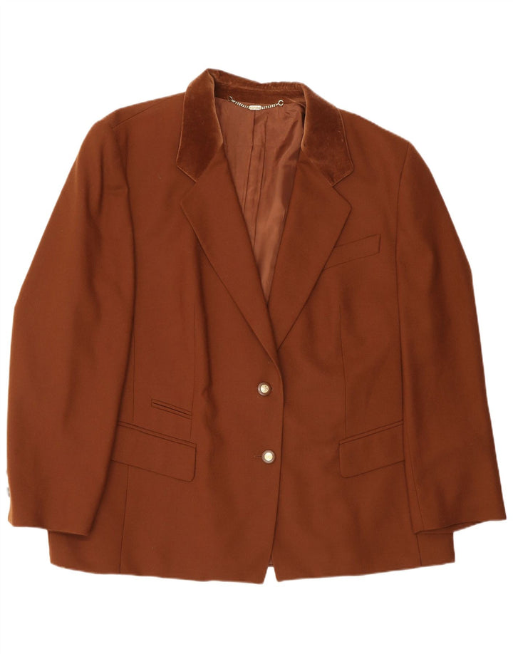 Basler Chaqueta Blazer de 2 Botones para Mujer EU 48 2XL Algodón Marrón