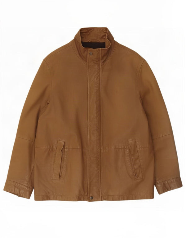 Timberland Chaqueta de cuero para hombre Reino Unido 36 Pequeño Marrón