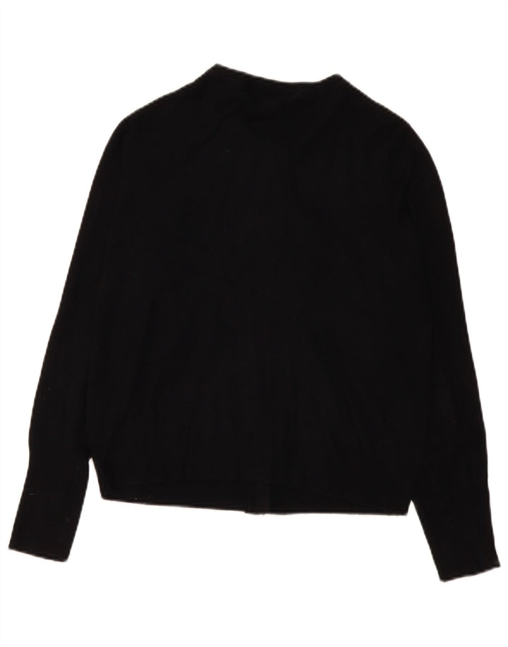 Marks & Spencer Suéter tipo cárdigan para mujer UK 44 Viscosa negra mediana
