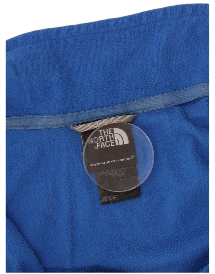 THE NORTH FACE Jersey polar con cuello y cremallera para hombre XL Poliéster azul