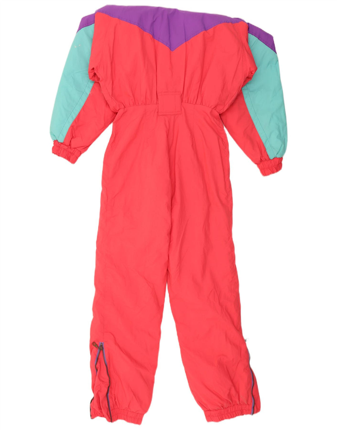 Mono de esquí vintage para mujer IT 42 Bloque de color multicolor mediano