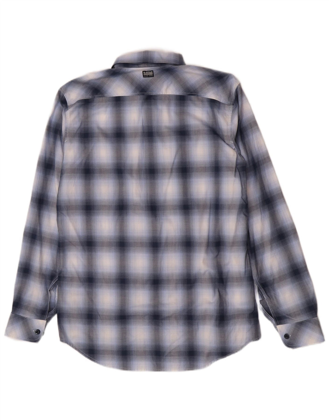 G-Star Hombre Camisa Slim Fit De Algodón A Cuadros Azul Grande