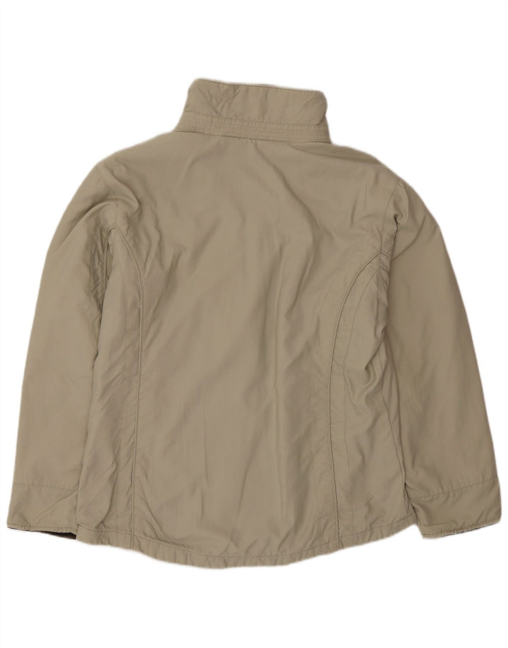 Columbia Chaqueta Cortavientos Extragrande para Mujer UK 10 Small Beige Nylon