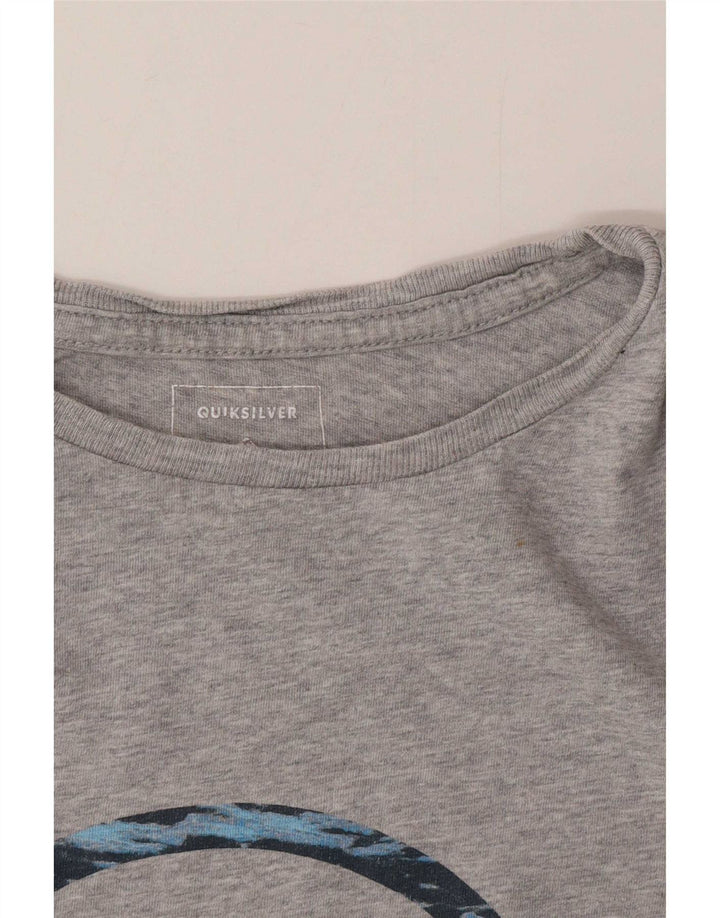 Quiksilver - Camiseta gráfica para hombre, talla grande, color gris