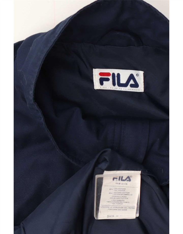 Fila Chaqueta cortavientos para hombre UK 40 Large Poliéster azul marino
