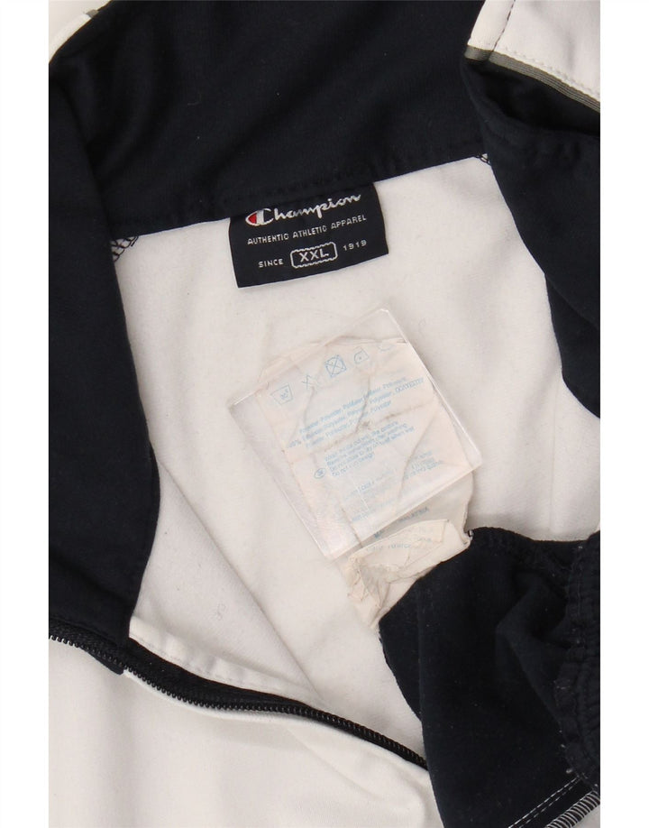 Champion Chaqueta de chándal de ajuste regular para hombre, talla 2XL, color blanco