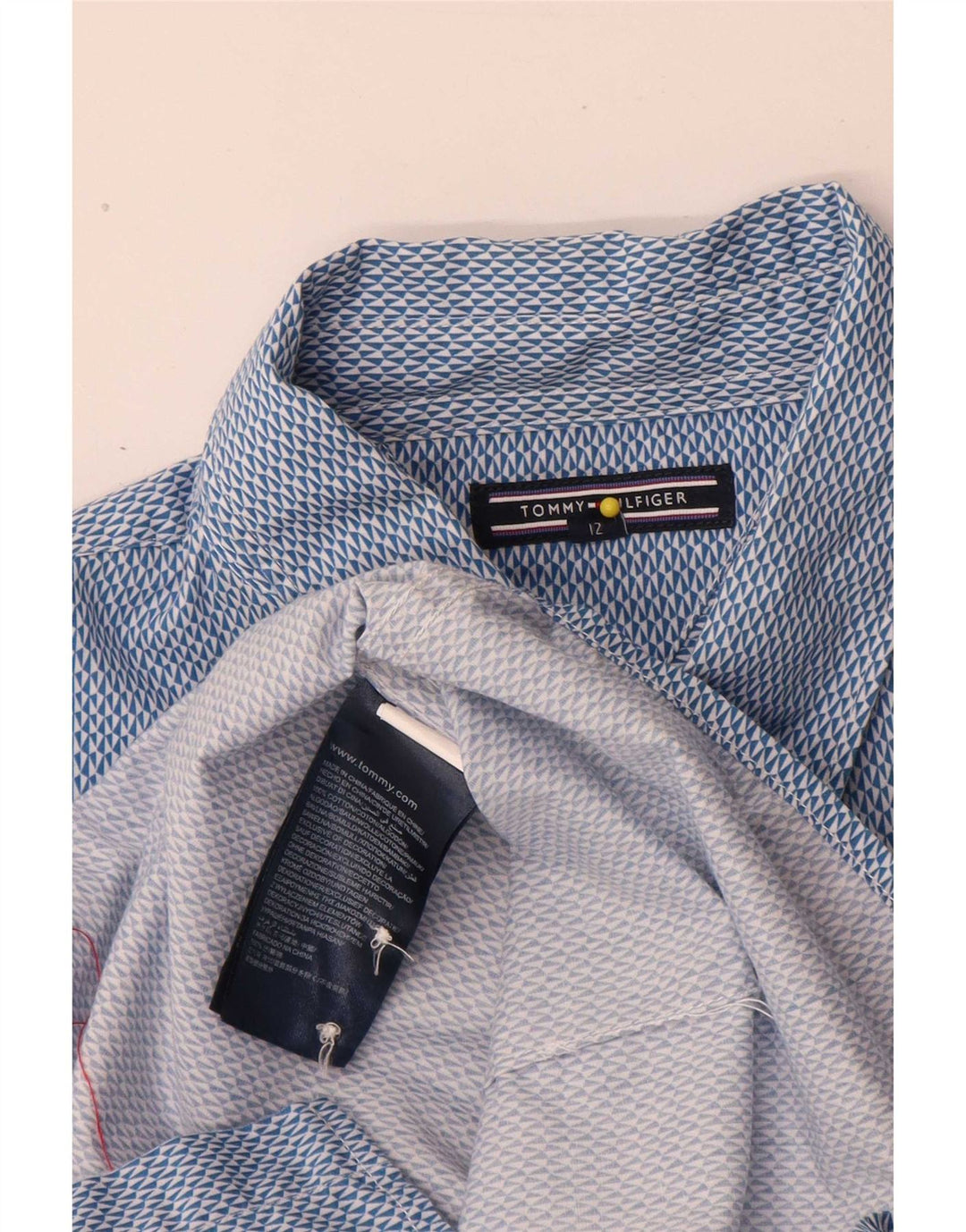 Tommy Hilfiger Camisa Niño 11-12 Años Azul Algodón