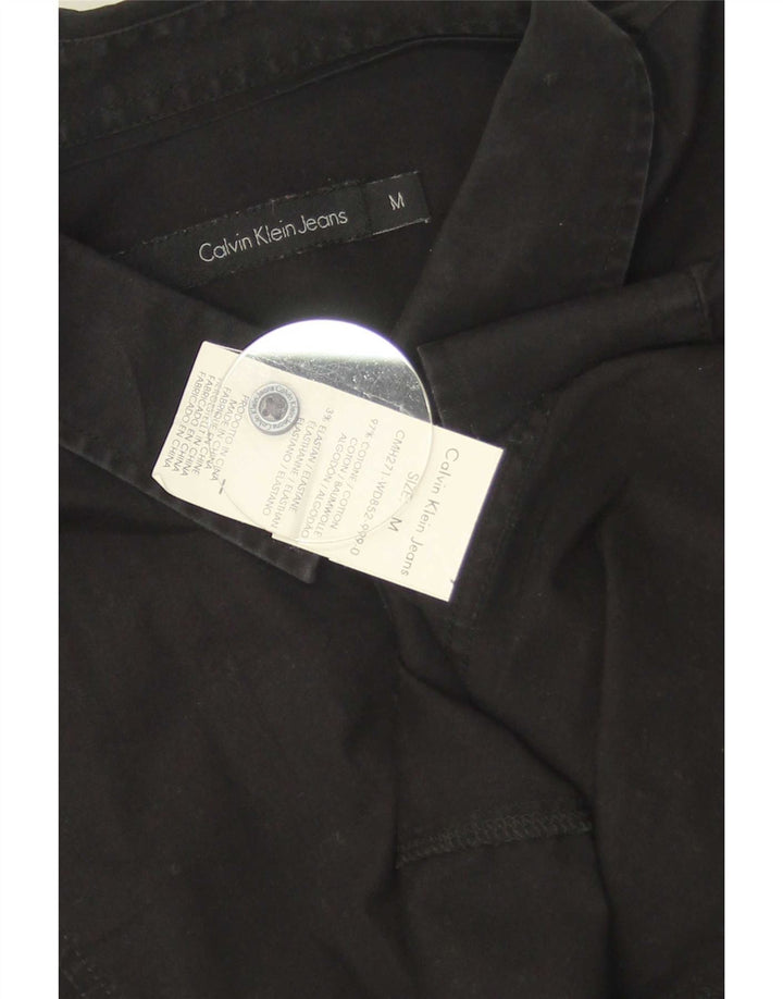 Camisa Calvin Klein Jeans Hombre Algodón Medio Negro