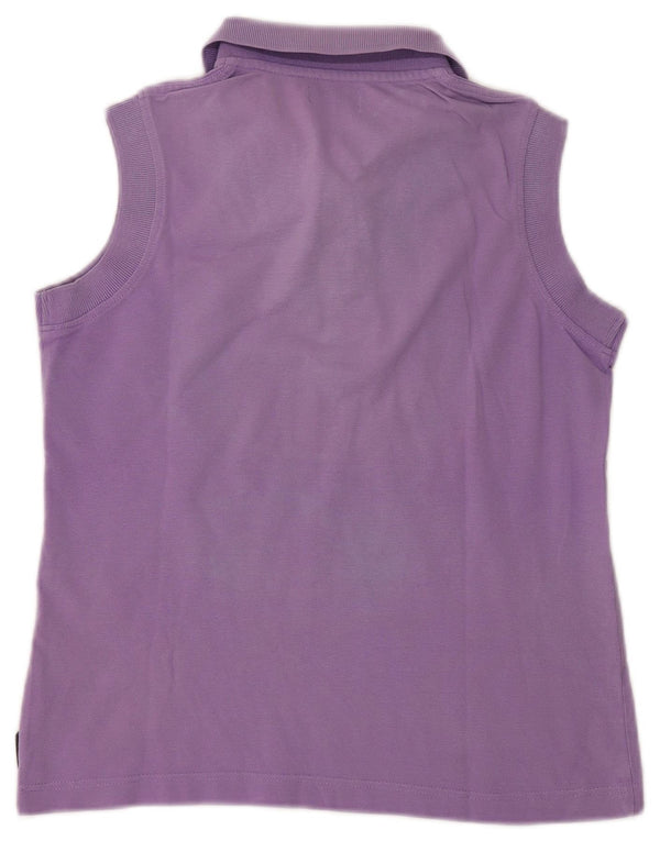 Kappa Polo sin mangas para mujer UK 44 Large Púrpura