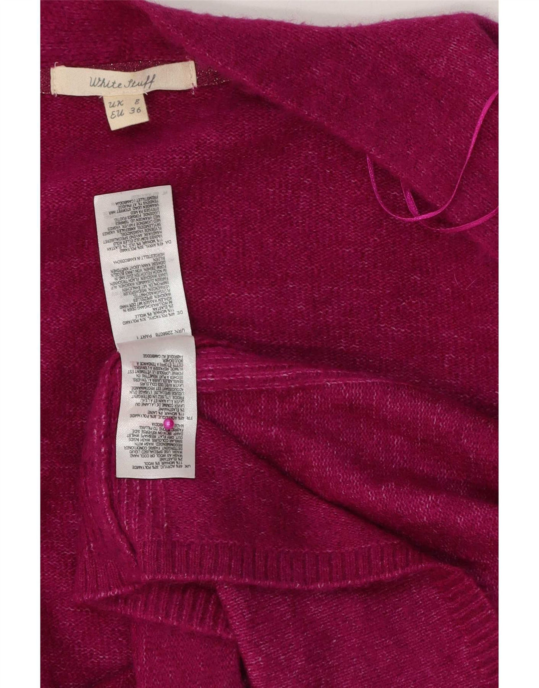 White Stuff Cárdigan extragrande para mujer, talla S, poliacrílico rosa