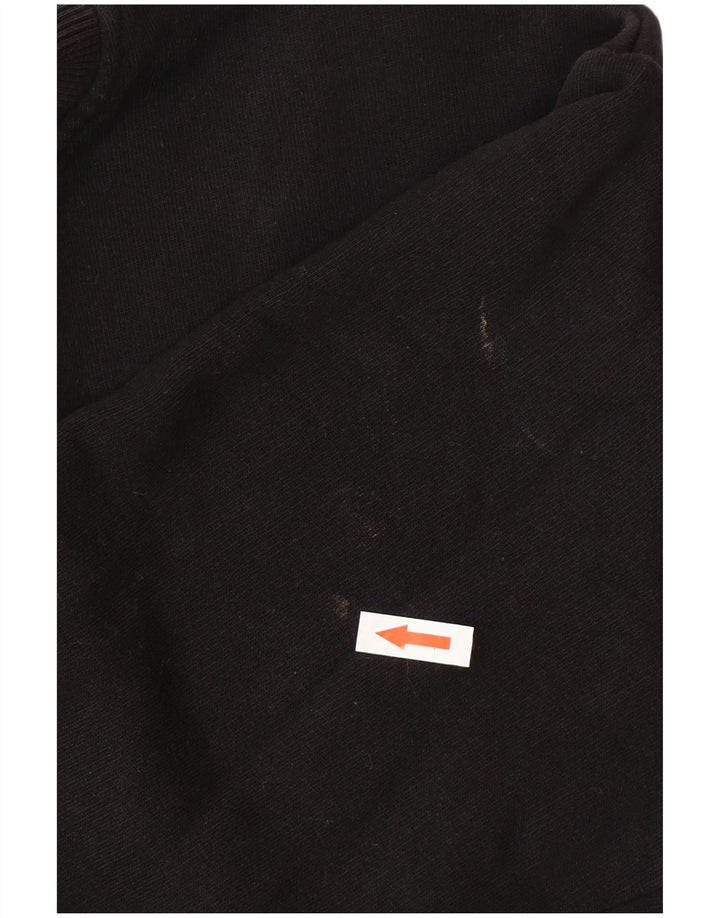 K-Way Hombre Sudadera Jumper Grande Algodón Negro