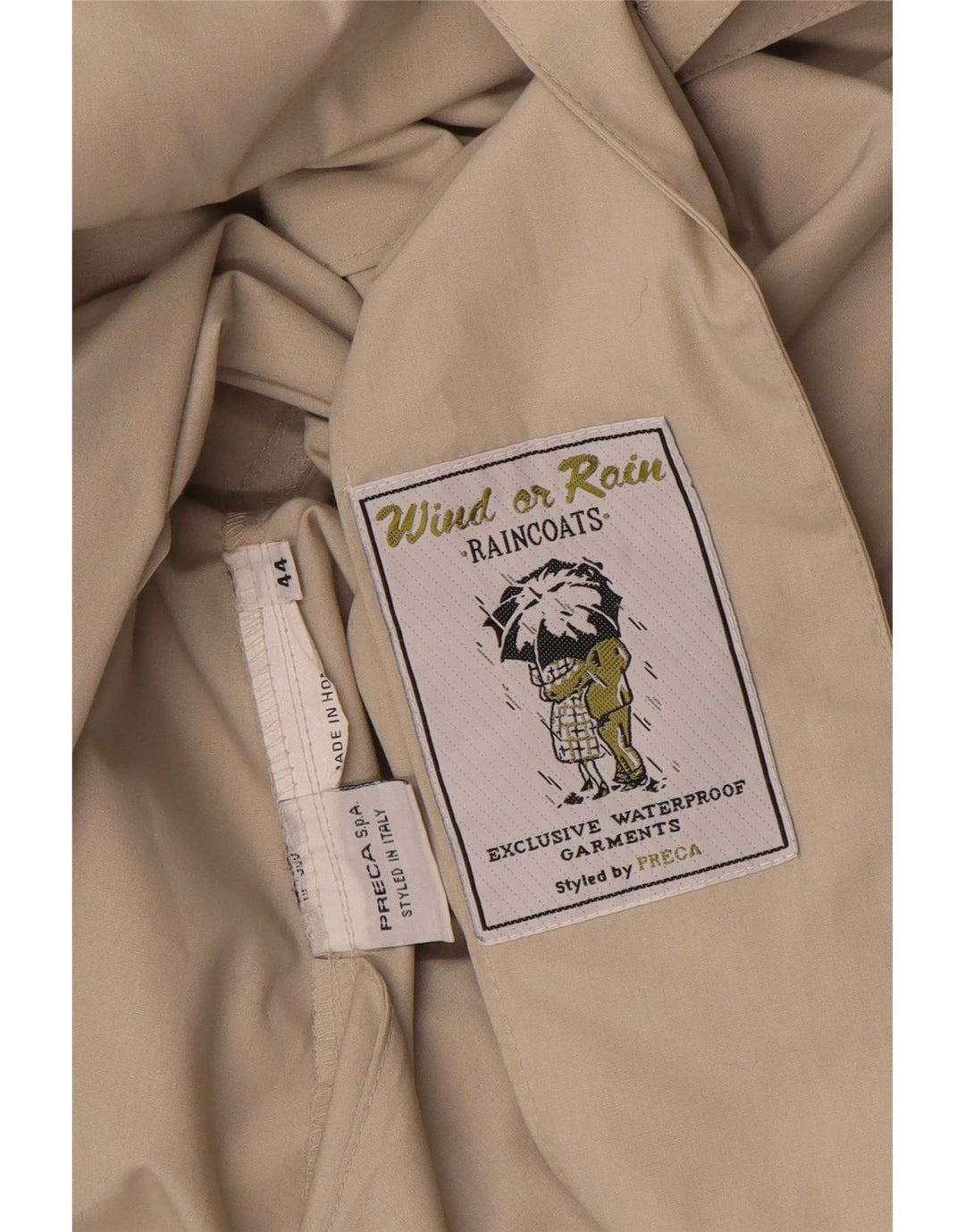 Wind or Rain Mujer de Preca Chubasquero extragrande IT 44 Beige medio