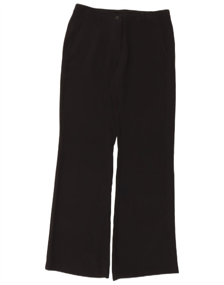 Pantalón Bootcut Mujer Benetton IT 44 Medium W30 L34 Poliéster Negro