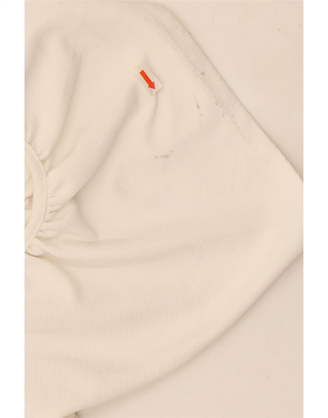 Zara Mujer Vestido Con Hombros Descubiertos UK 10 Small Blanco