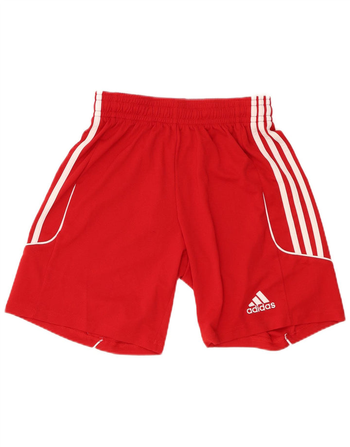 ADIDAS Mens Climalite Sport Shorts Pequeño Rojo Poliéster