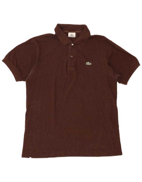 Polo Lacoste para hombre talla 4 algodón marrón medio