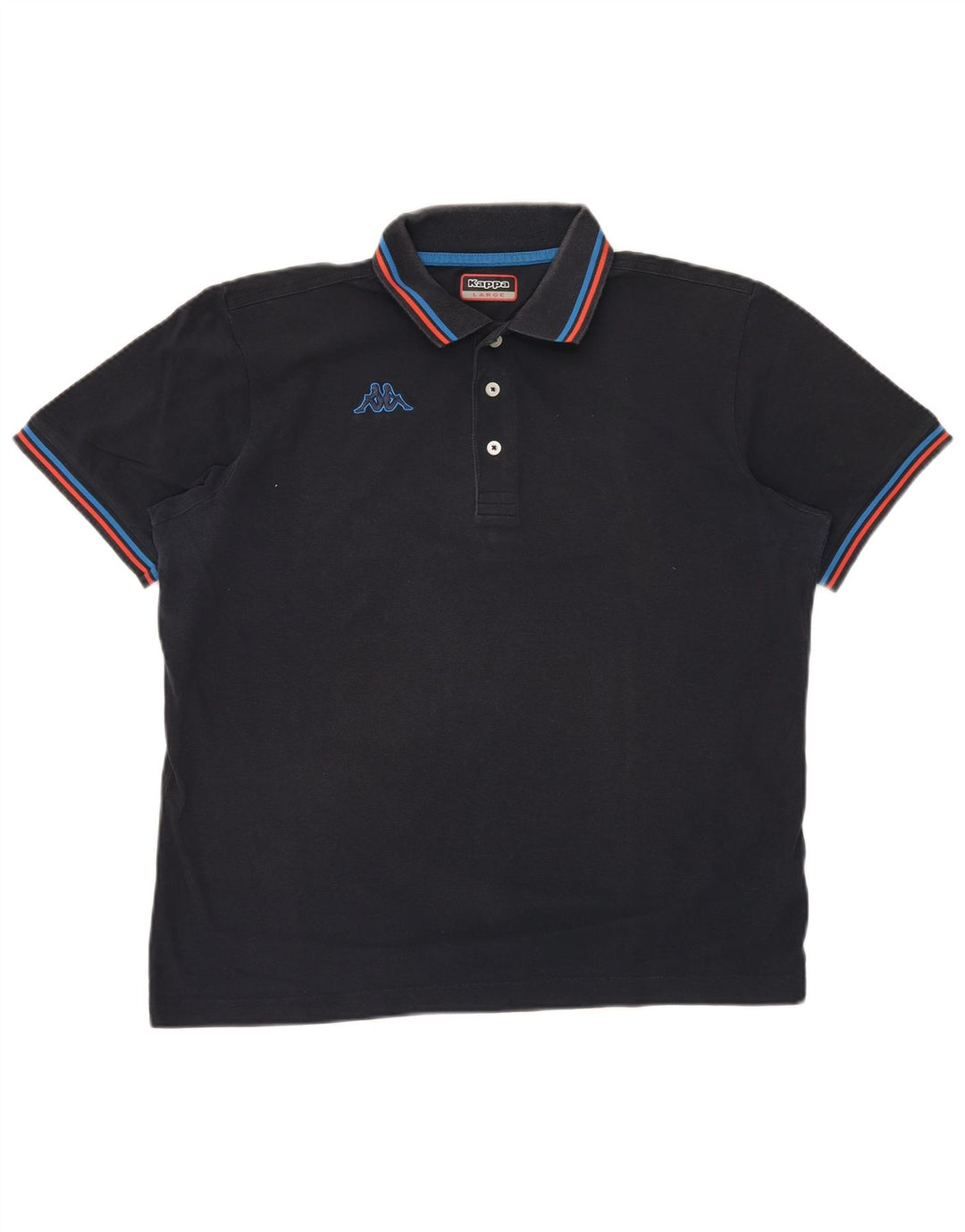 KAPPA Polo para hombre grande azul marino algodón