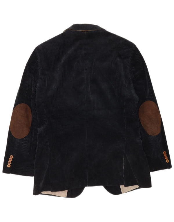 Tommy Hilfiger Chaqueta tipo blazer de pana con 2 botones para hombre IT 48 Azul marino mediano