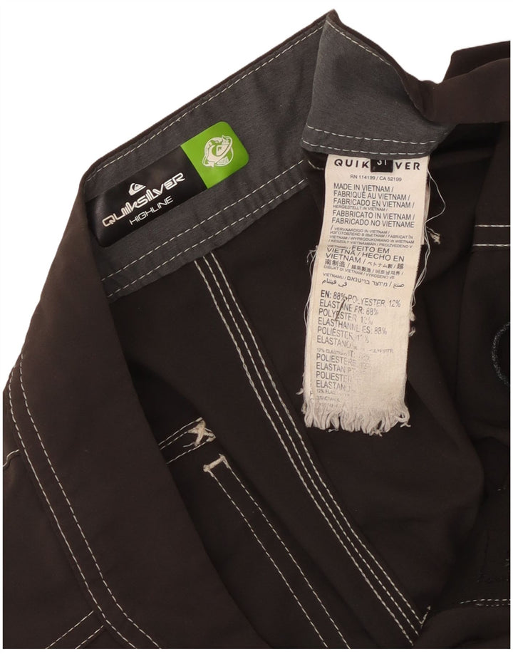 Quiksilver Hombre Graphic Bañador Shorts Mediano Poliéster Negro