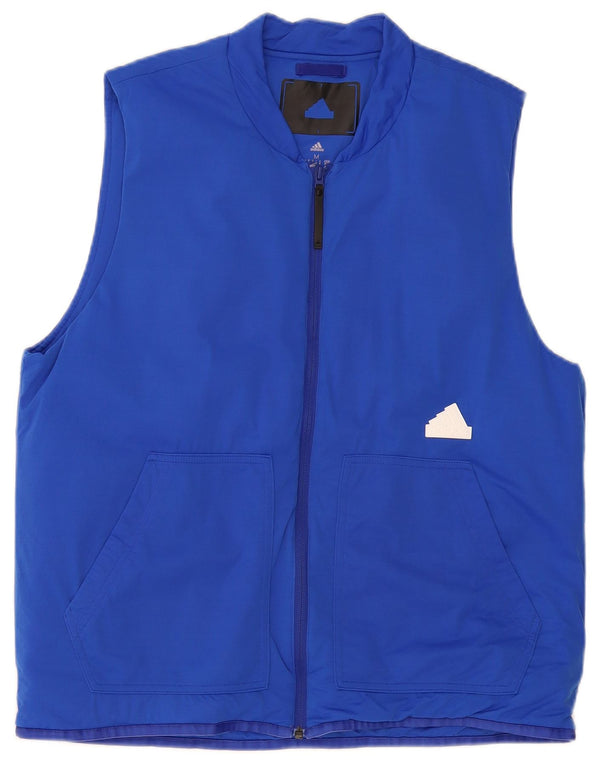 Adidas Chaleco para hombre ES 38 Azul medio Colorblock Poliamida