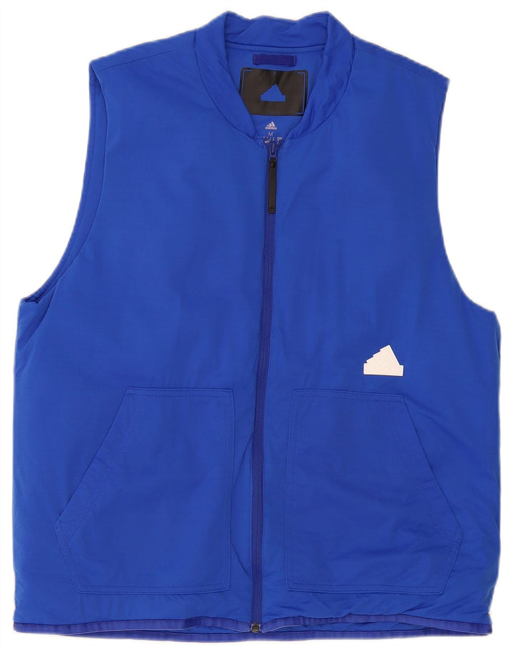 Adidas Chaleco para hombre ES 38 Azul medio Colorblock Poliamida
