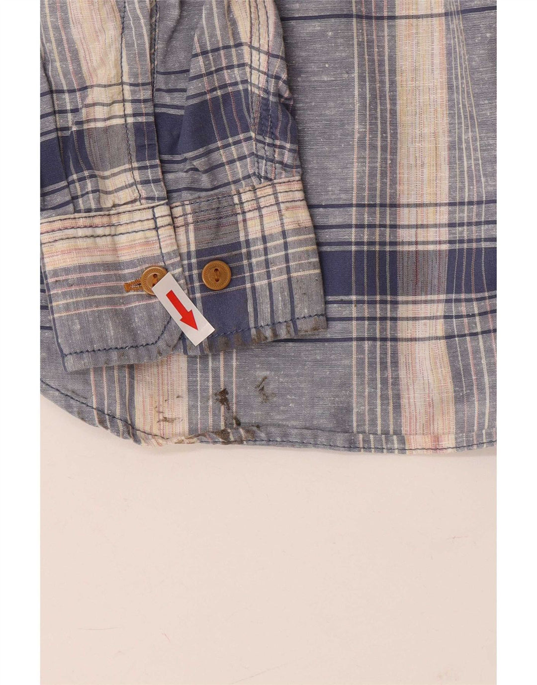 Camisa Levi's Hombre Algodón Azul Medio A Cuadros