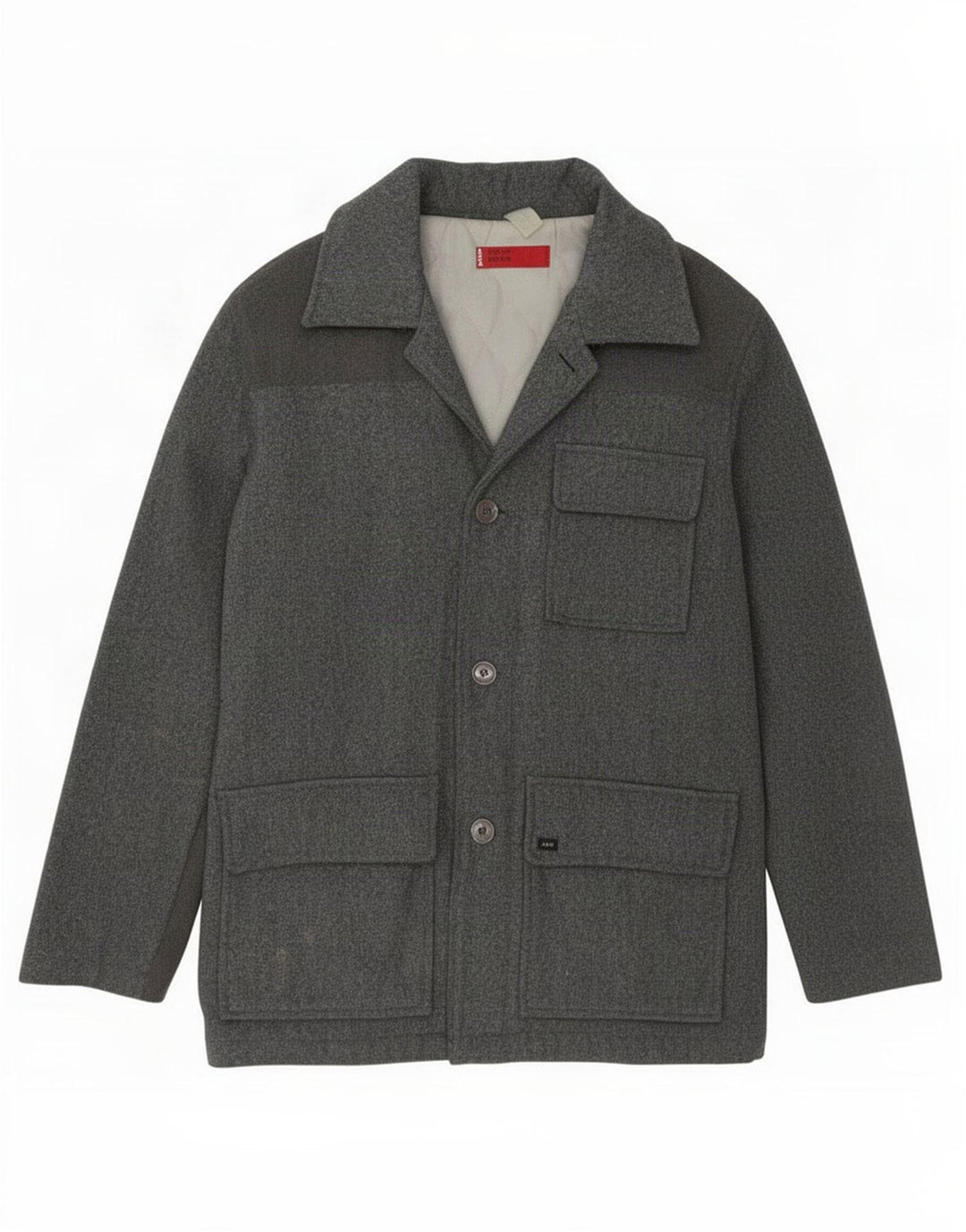 Levi's Abrigo cortavientos de 3 botones para hombre UK 38 Lana gris medio