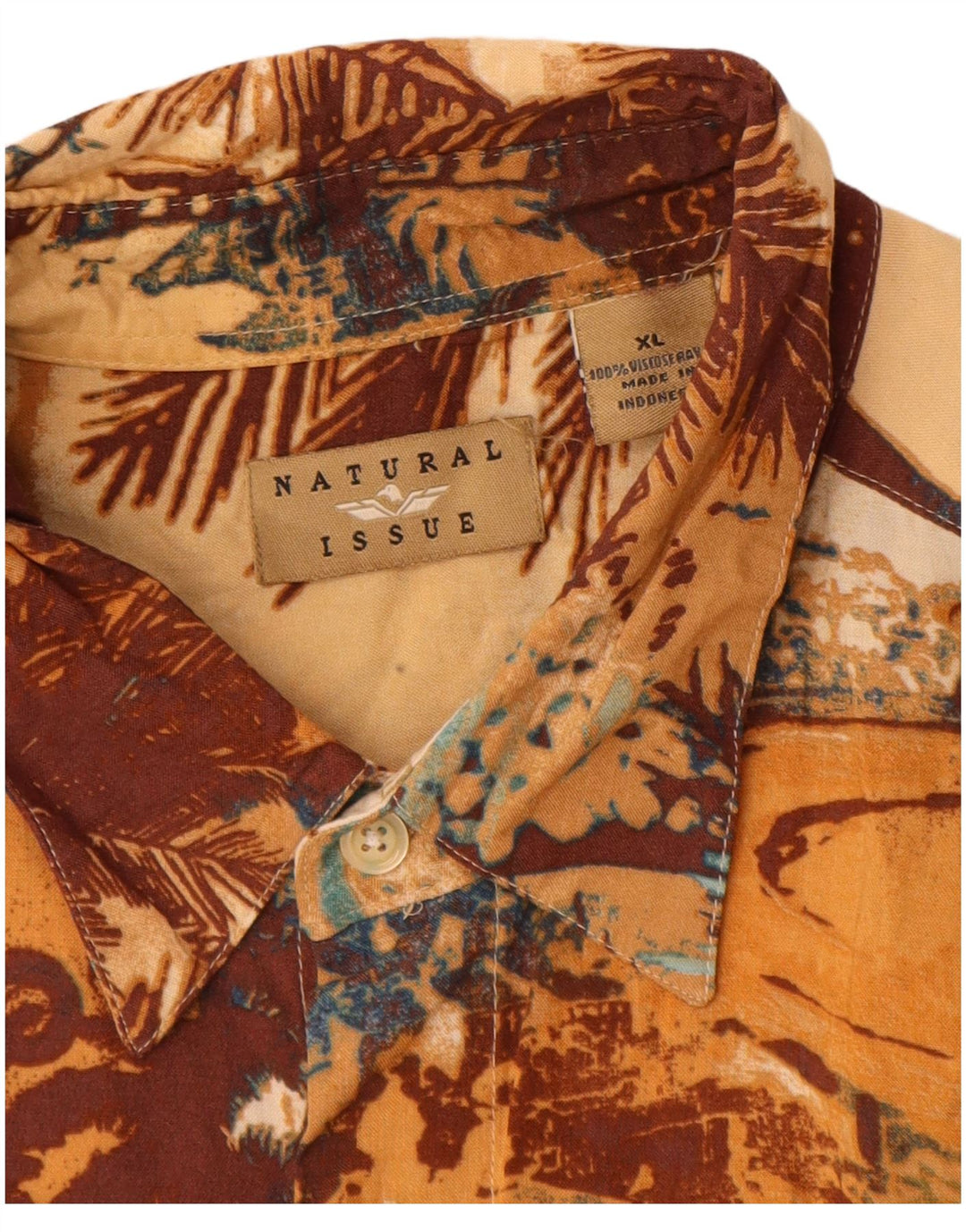 Natural Issue Camisa de manga corta gráfica para hombre XL Multicolor hawaiano