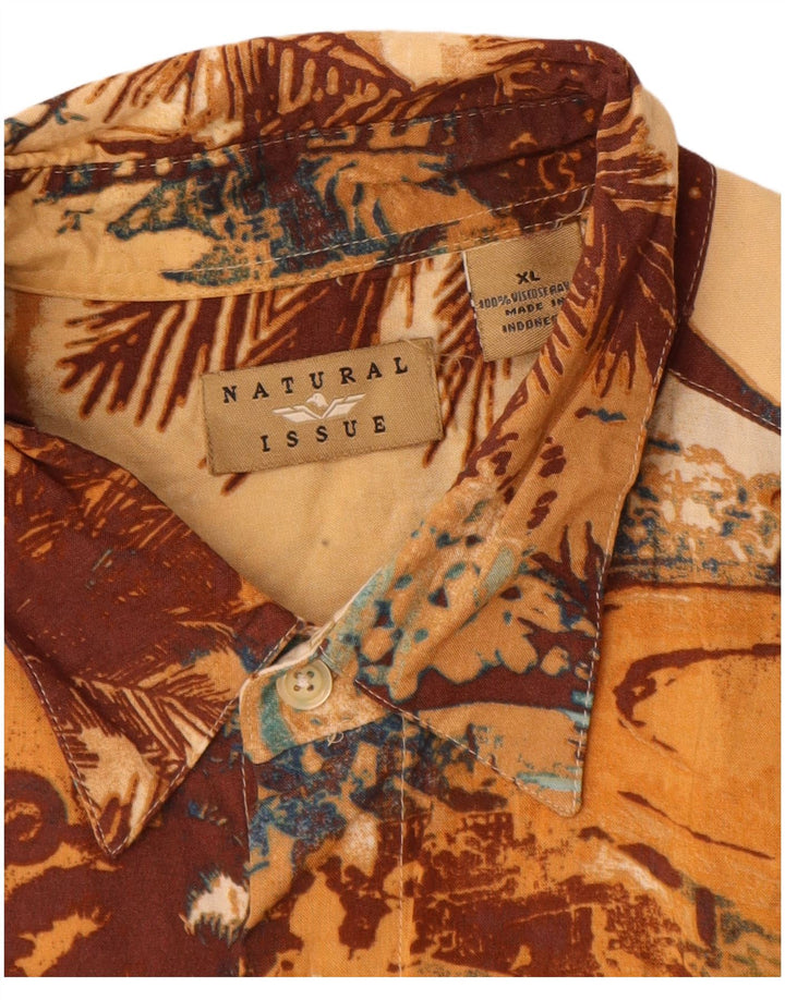 Natural Issue Camisa de manga corta gráfica para hombre XL Multicolor hawaiano