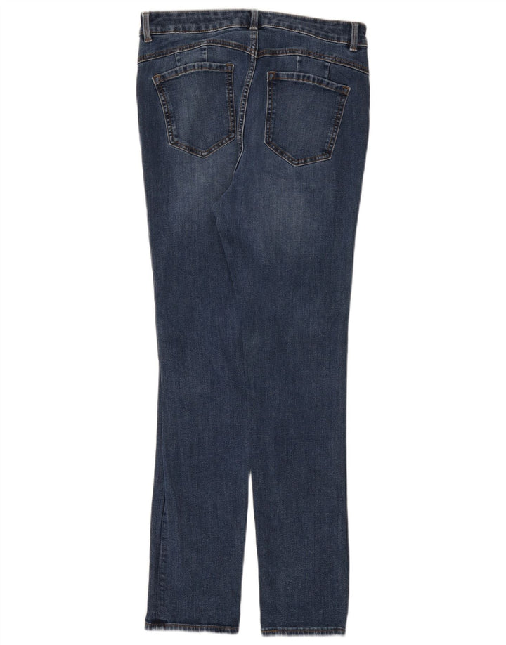 Marks & Spencer Vaqueros ajustados regulares para mujer UK 12 Medium W30 L28 Algodón azul