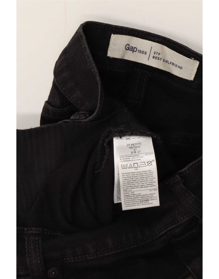 Gap Vaqueros Cortos Girlfriend para Mujer W27 L23 Algodón Negro