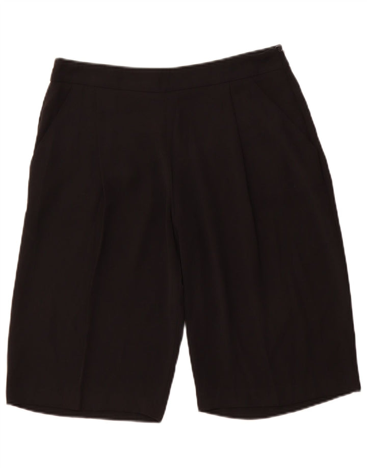 ZARA Mujer Pantalones Cortos Chinos Pequeños W26 Negro