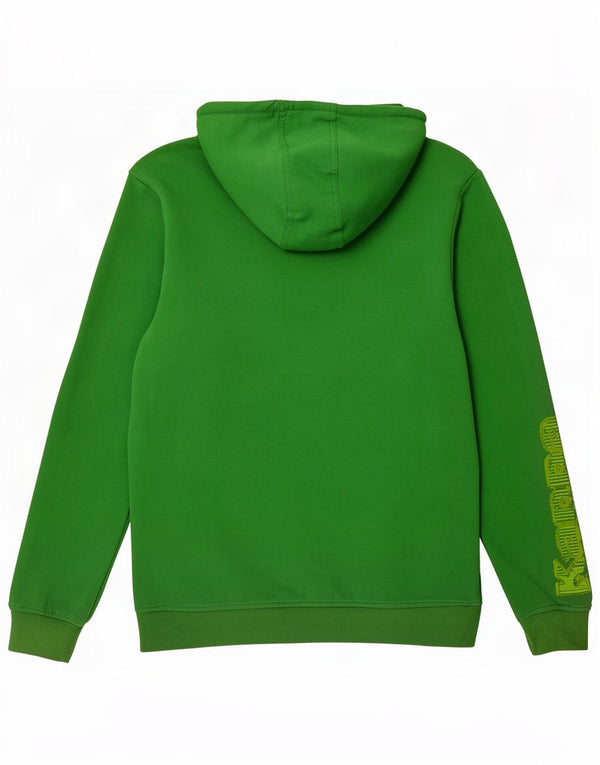 Kappa Hombre Sudadera Con Capucha Gráfica Jersey Grande Verde Algodón