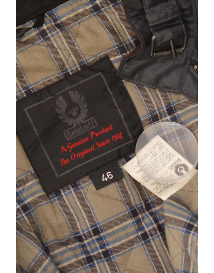 Belstaff Chaqueta utilitaria para mujer IT 46 Grande Algodón azul marino