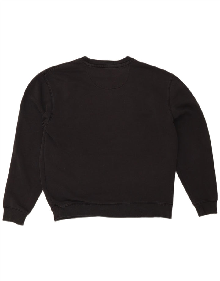 JACK WILLS Sudadera gráfica para hombre Jumper Medium Black Cotton
