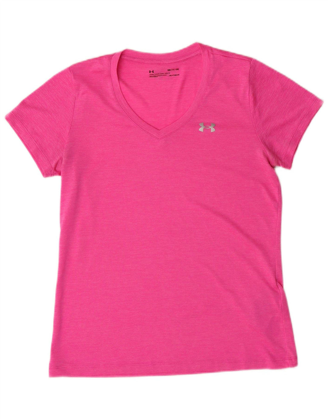 UNDER ARMOUR Camiseta Heat Gear para mujer Top UK 10 Small Pink Poliéster