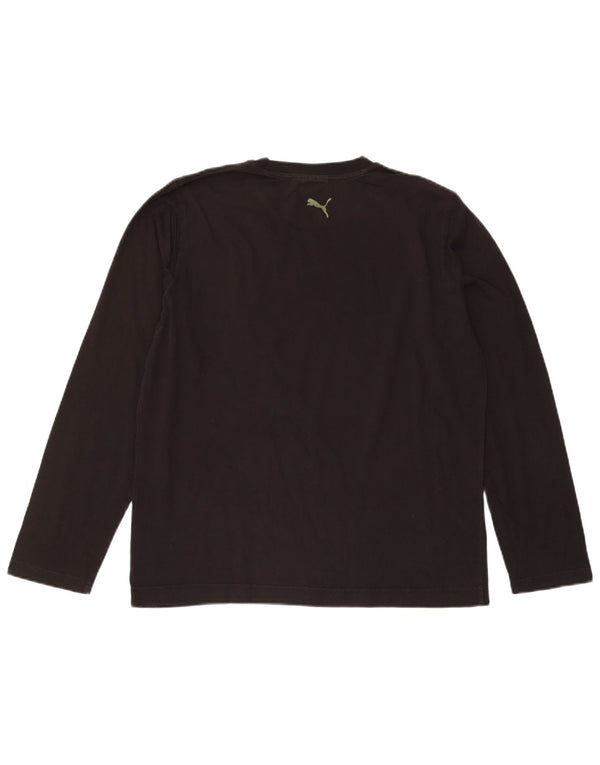Puma Hombre Gráfico Top Manga Larga Grande Negro